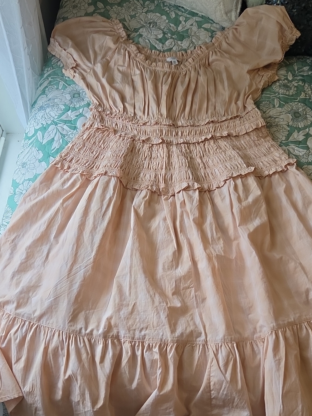 Time and Tru  Smocked Tiered Dress